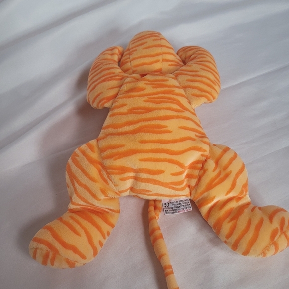 Vintage 1996 Ty Pillow Pals Purr The Tiger Orange Plush Stuffed Animal 14" - Picture 5 of 8